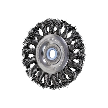 Pferd 3" Standard Twist Knot Wheel - .012 CS Wire, 1/2-3/8" A.H. 81650